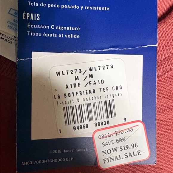 NWT Champion Boyfriend Tshirt cropped - Picture 4 of 9